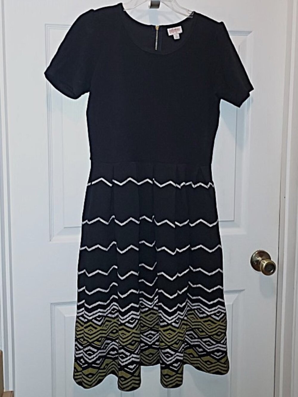 LULAROE Amelia Dress Band Concert School Performance Modest Orchestra BLACK Sz L